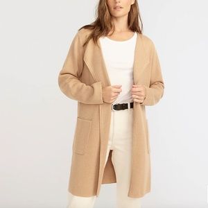 J CREW 365 Sweater Blazer Cardigan with Pockets, Camel Color, Size Medium